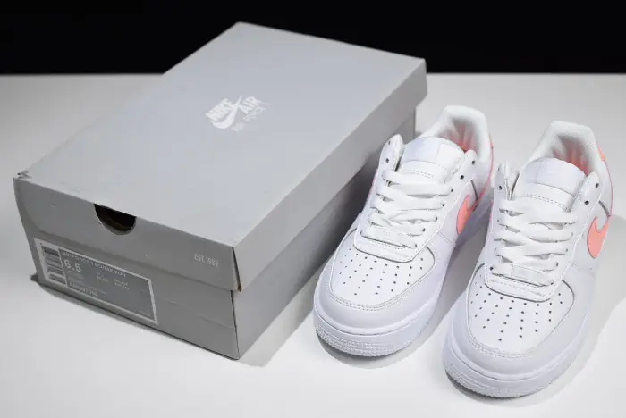 nike womens air force 1 low white pink 