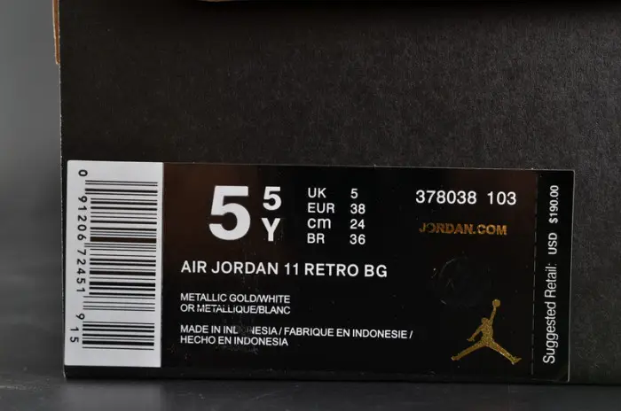 air jordan 11 retro p1nnacle gold womens 
