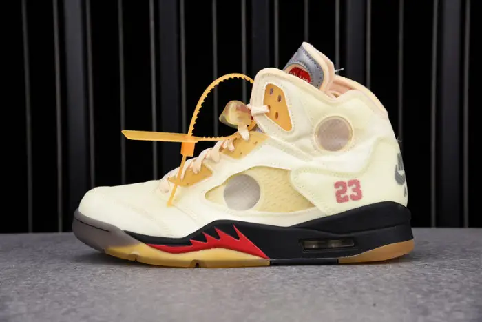 ofw air jordan 5 sail fire red AFDE273