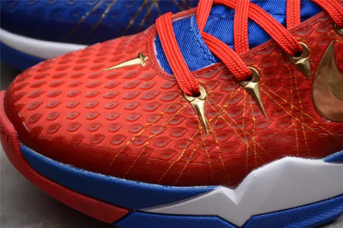 nike zoom kobe vii rlx red blue metallic gold 