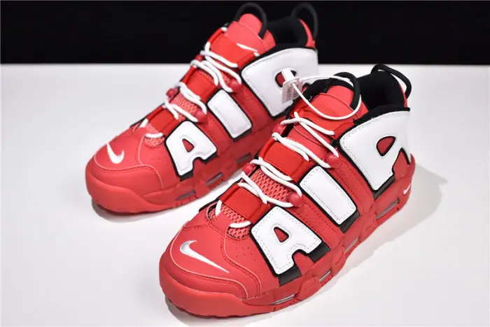 nike air more uptempo university red black white 