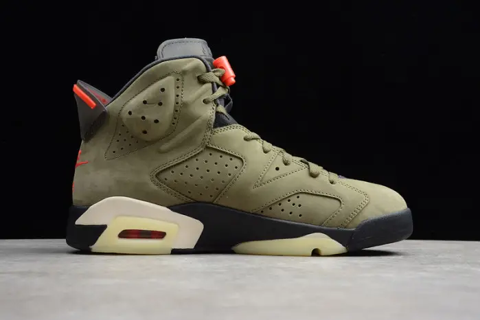 travis scott air jordan 6 medium olive cactus jack 