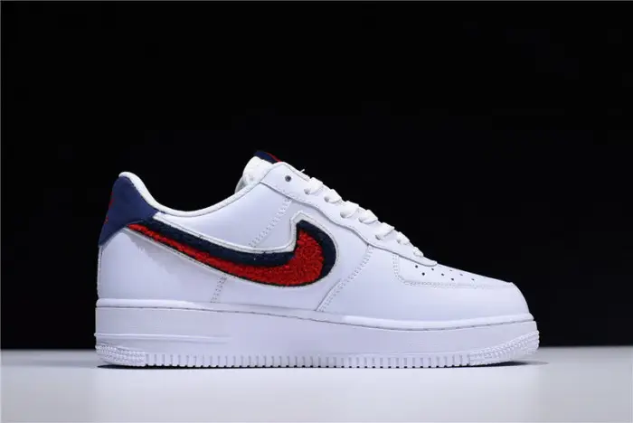 nike air force 1 low lv8 3d chenille white red blue 