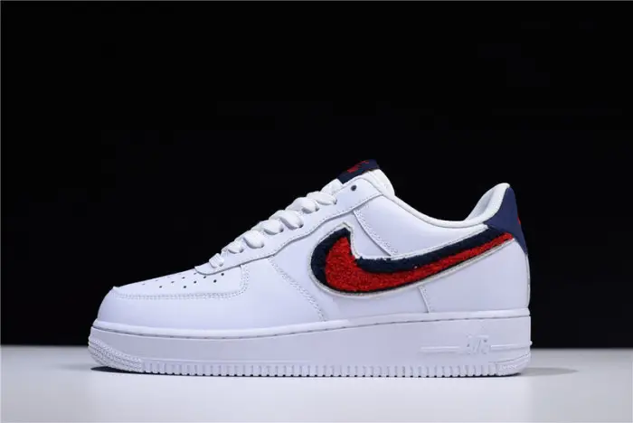 nike air force 1 low lv8 3d chenille white red blue 