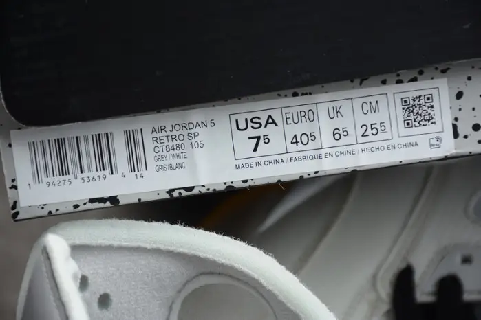 ofw air jordan 5 white green purple 