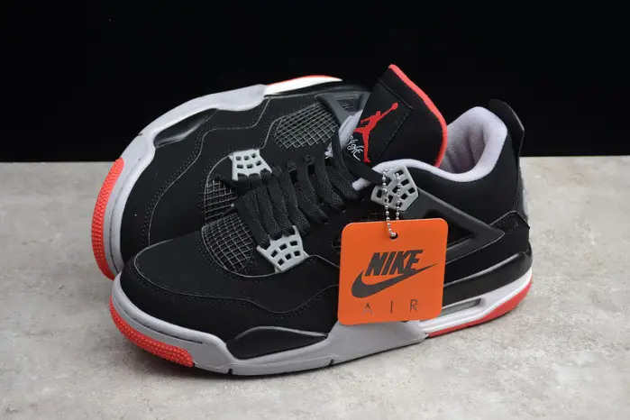 air jordan 4 retro ''bred'' 2019 black cement 
