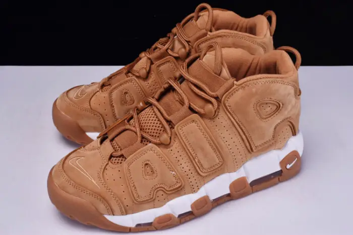 nike air more uptempo prm “wheat” brown 
