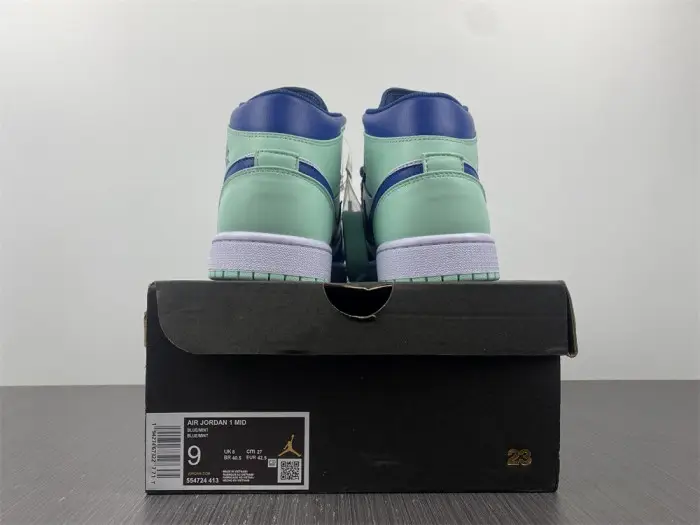 air jordan 1 mid "blue mint" CAFDF67