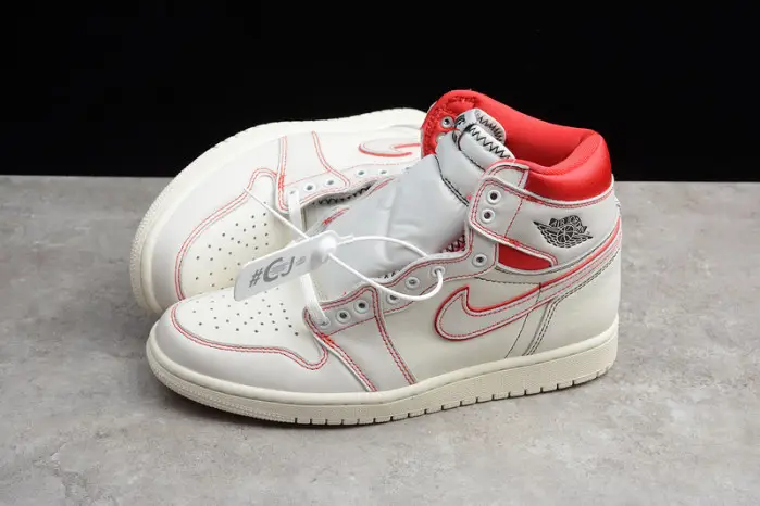 air jordan 1 phantom sail university red 