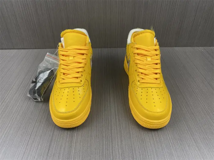nike air force 1 low ofw university gold metallic silver 