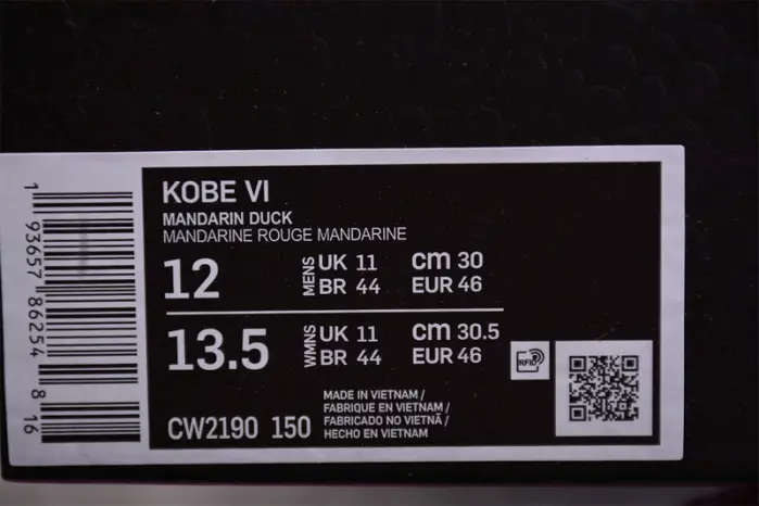 nike zoom kobe vi protro”mambacita“ 