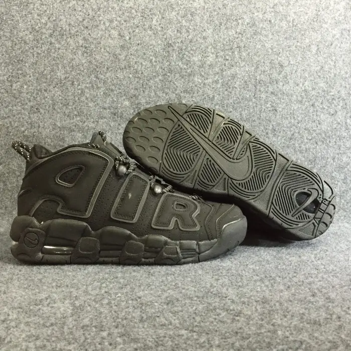 nike air more uptempo triple black 