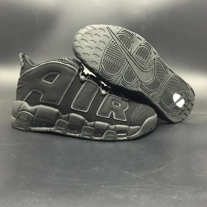 nike air more uptempo triple black 