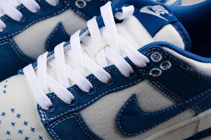 nike dunk low industrial blue sashiko 
