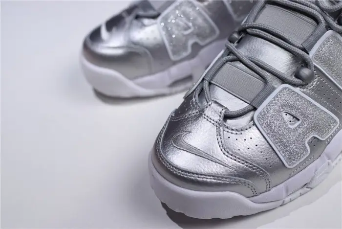 nike air more uptempo metallic silver 