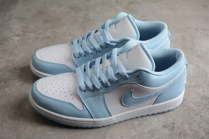 air jordan 1 low white ice blue 
