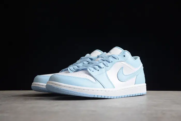 air jordan 1 low white ice blue 