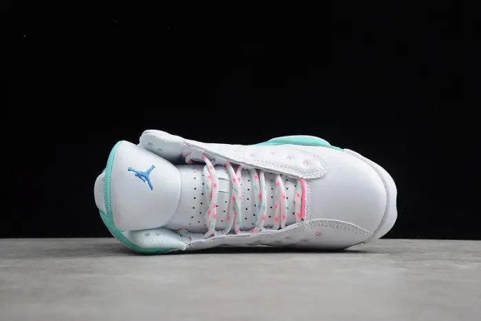 air jordan 13 retro white soar green pink (gs) ACBC279