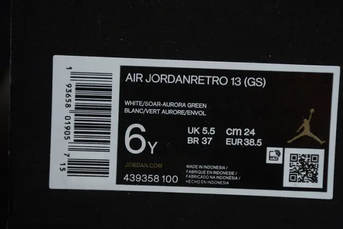 air jordan 13 retro white soar green pink (gs) 