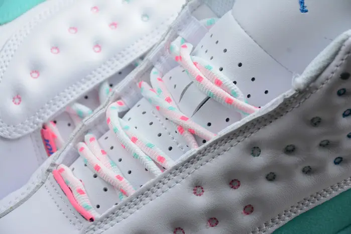 air jordan 13 retro white soar green pink (gs) 