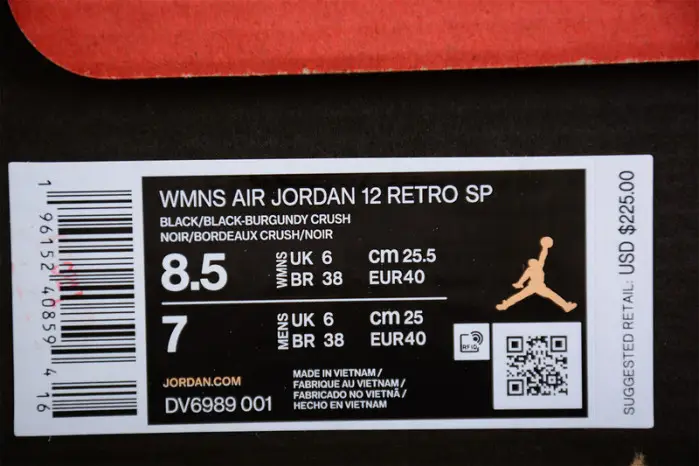 air jordan 12 retro a ma maniére black 