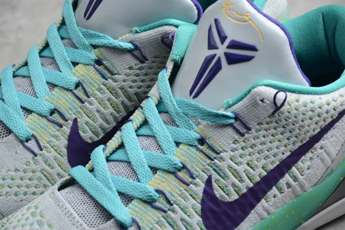 nike kobe 9 grey green purple 