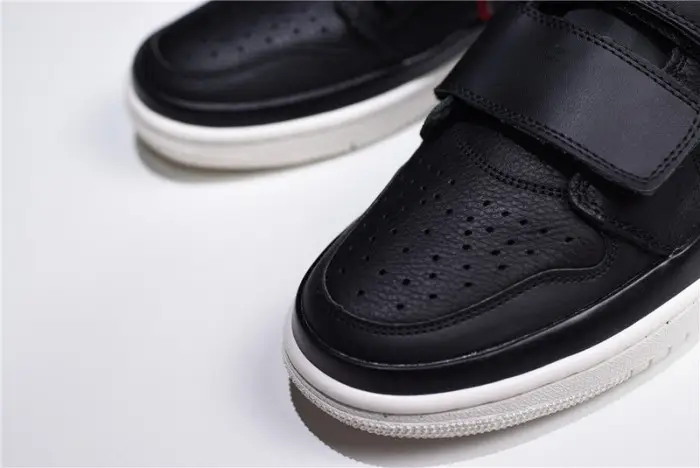 jordan 1 high double strap black red 