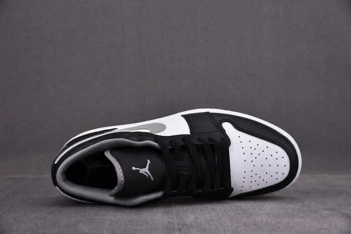 air jordan 1 low black white grey 