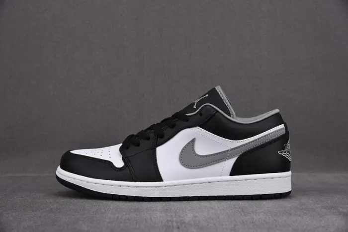 air jordan 1 low black white grey