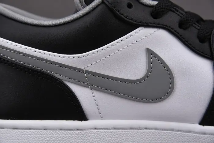 air jordan 1 low black white grey 