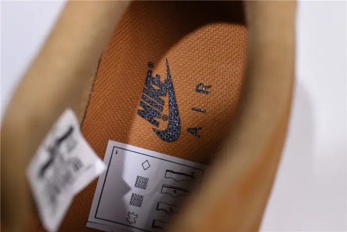 nike air force 1 ''07 wb flax flax-gum wheat basketball shoes 