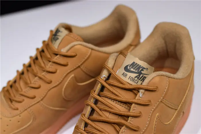 nike air force 1 ''07 wb flax flax-gum wheat basketball shoes 