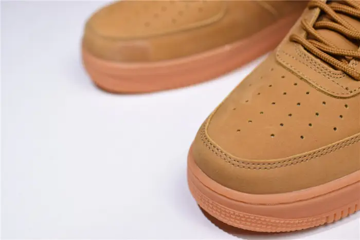 nike air force 1 ''07 wb flax flax-gum wheat basketball shoes 