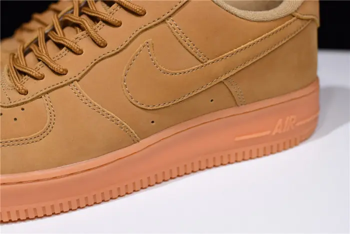 nike air force 1 ''07 wb flax flax-gum wheat basketball shoes 