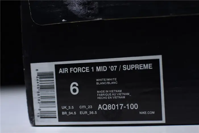 nike air force 1 mid ''07 x S*p*e nba white 