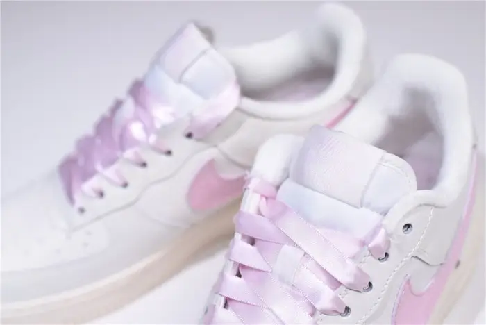 nike air force one 1 low sail artic pink satin gs womens 