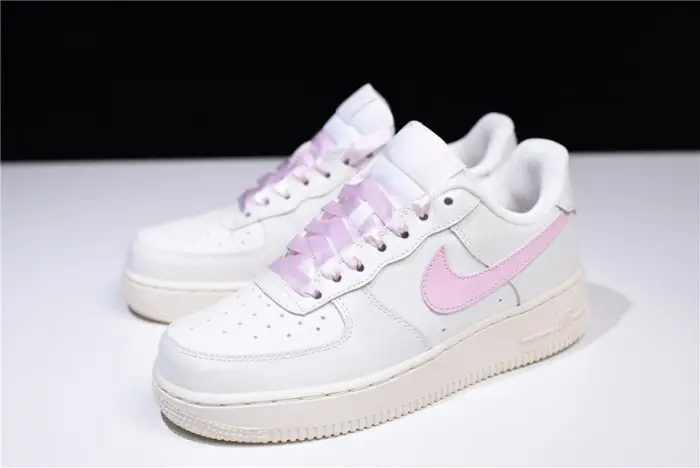 nike air force one 1 low sail artic pink satin gs womens 