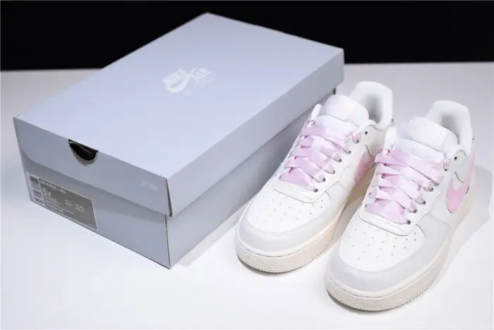 nike air force one 1 low sail artic pink satin gs womens 