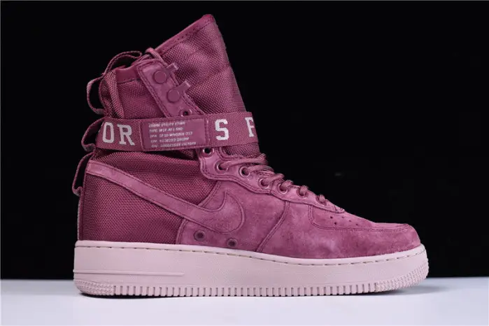 nike sf air force 1 one fif vintage wine particle rose 