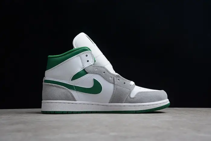 air jordan 1 mid grey green 
