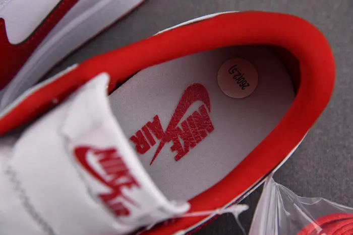 air jordan 1 retro low white varsity red 