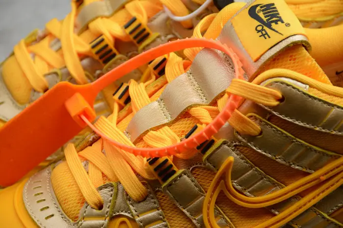 OFW x Nike Air Rubber Dunk “University Gold 