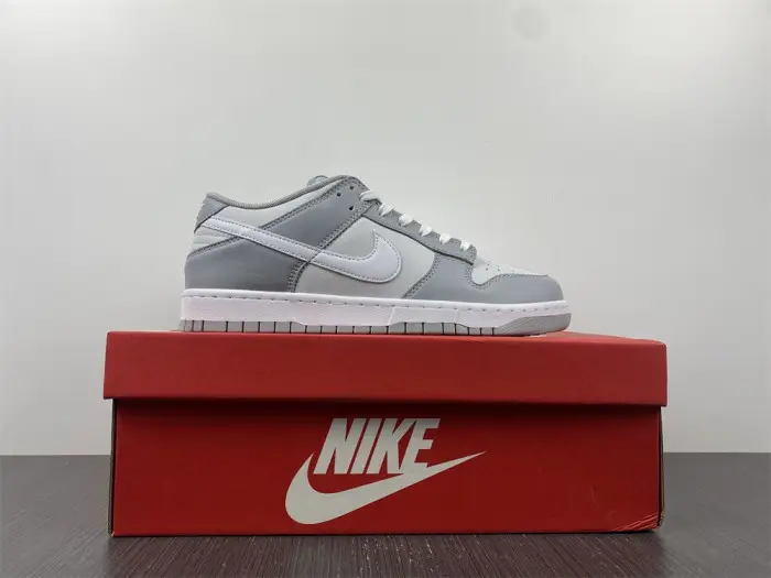 nike dunk low grey white 