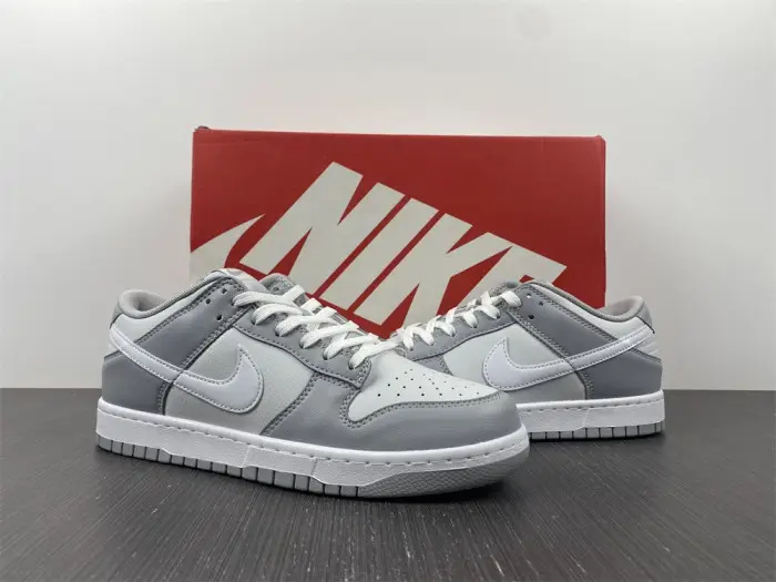 nike dunk low grey white 