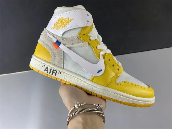 ofw air jordan 1 retro yellow white 