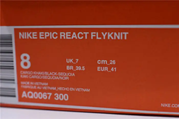 nike epic react flyknit olive aq0067 