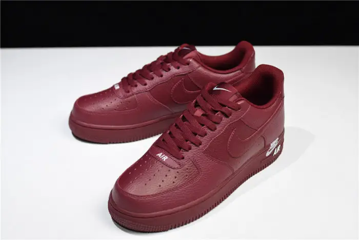 nike air force 1 low 07 lthr sail team red 