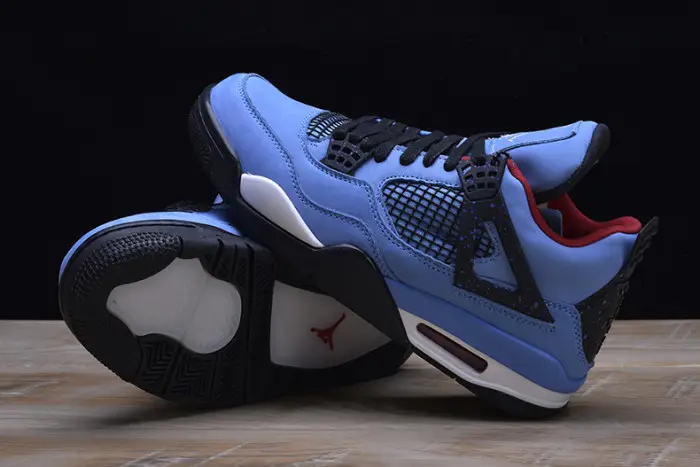travis scott x air jordan 4 “houston oilers” university blue 