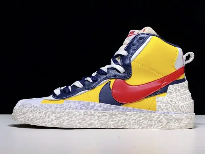 sacai x blazer mid ''maize navy'' 