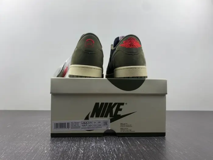 travis scott x air jordan 1 low og “black olive” 